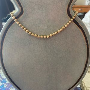 Ralph Lauren Gold plated metallic beads necklace. Heavy weight.